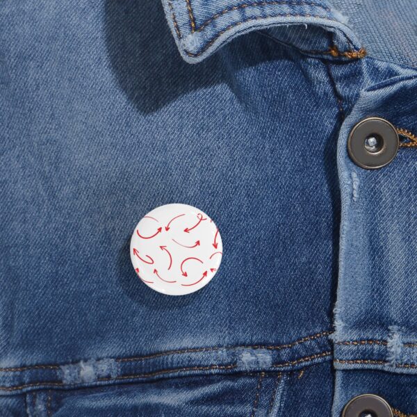 Trendy Round Pins with Playful Arrow Design, Cute Accessories for Bags, Jackets, Hats, Gifts for Friends, Party Favors, Fashion Statements - Image 2
