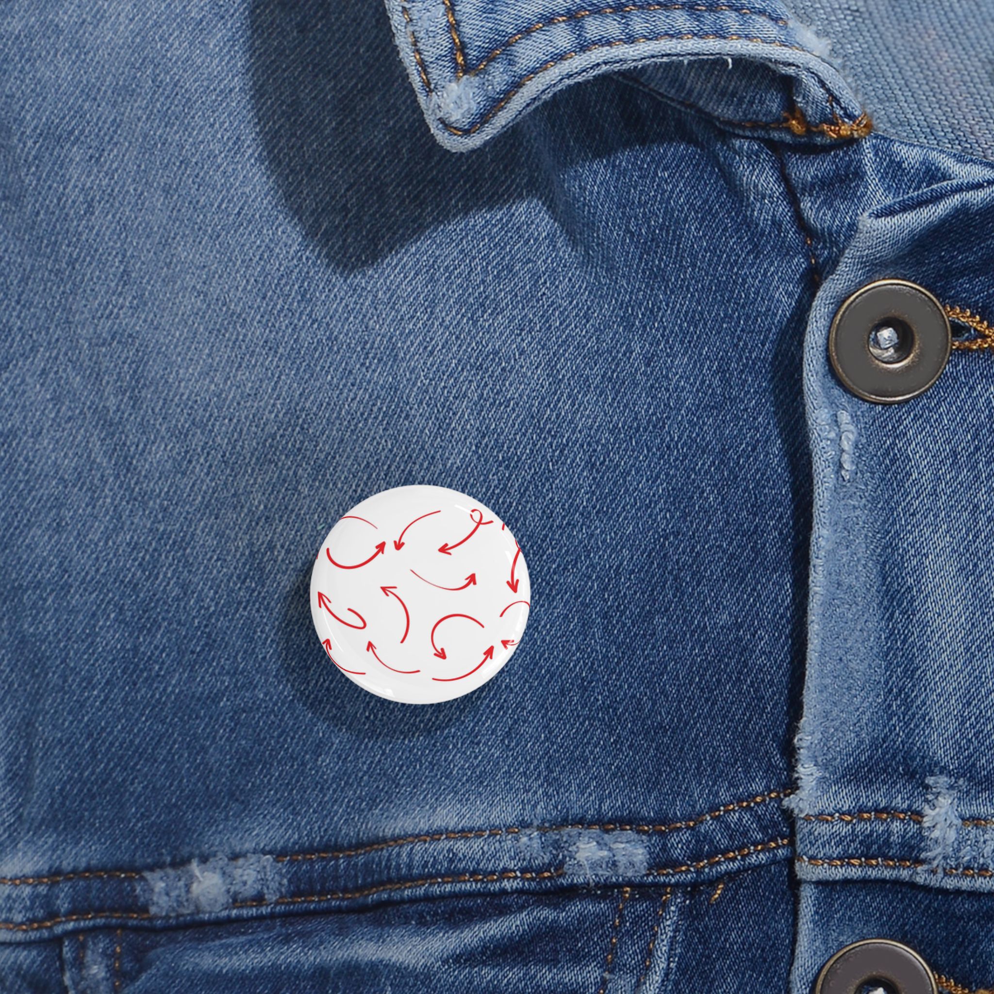 Trendy Round Pins with Playful Arrow Design, Cute Accessories for Bags, Jackets, Hats, Gifts for Friends, Party Favors, Fashion Statements - Image 2
