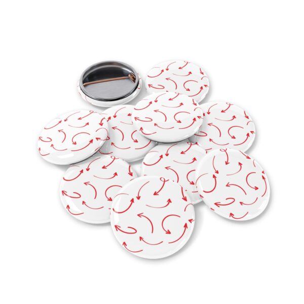 Trendy Round Pins with Playful Arrow Design, Cute Accessories for Bags, Jackets, Hats, Gifts for Friends, Party Favors, Fashion Statements - Image 7