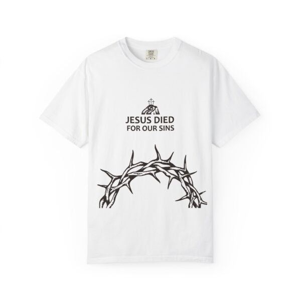 Jesus Died for Our Sins – Christian Faith T-Shirt