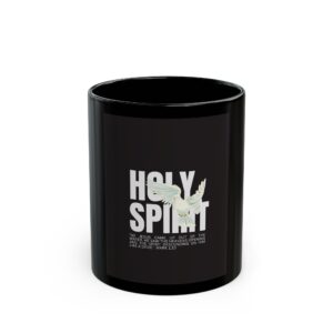 Holy Spirit Black Mug - Inspirational Coffee Cup, Religious Gift for Christians, Faith-Based Decor, Spiritual Journey, Ideal for [...]