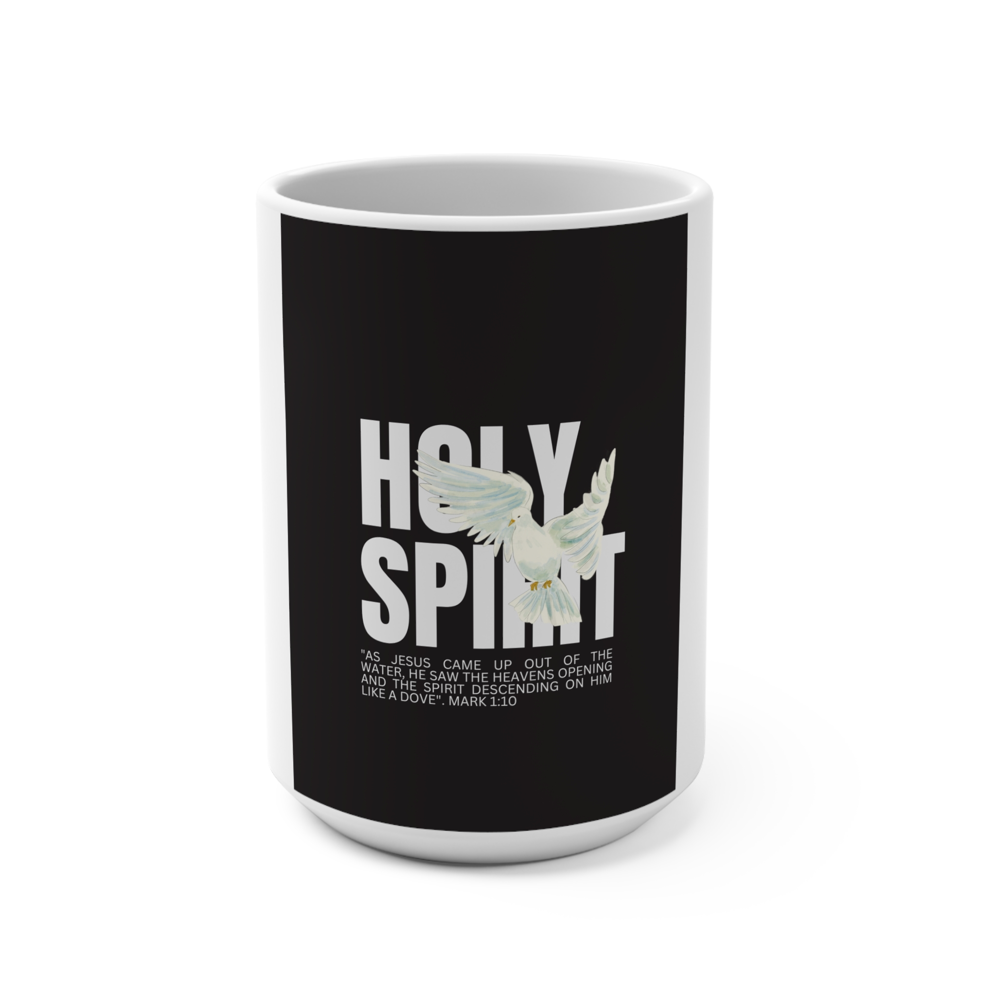 Holy Spirit Mug | Inspirational Coffee Cup | Religious Gift | Comforting Drinkware | Faith-Based Decor